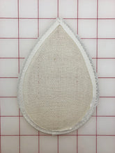Headpiece Form - Buckram Oval Teardrop Small
